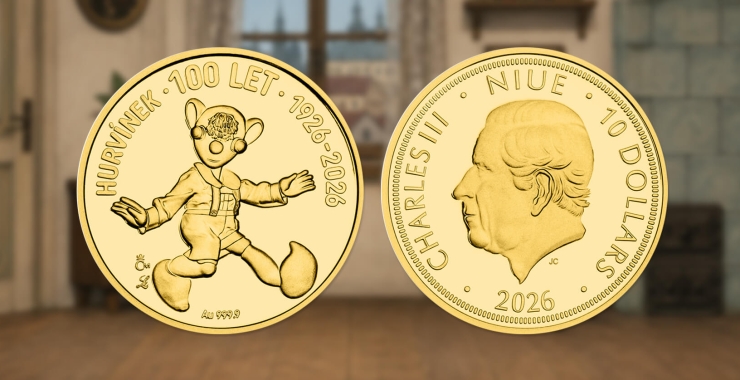 Všechno nejlepší, Hurvínku! Česká mincovna v květnu připomene 100 let Hurvínka zlatou mincí