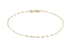 Náramek typu Lip Chain ze žlutého 14k zlata