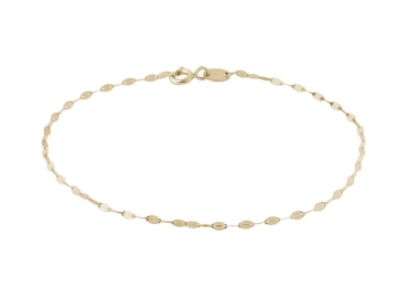 Náramek typu Lip Chain ze žlutého 14k zlata