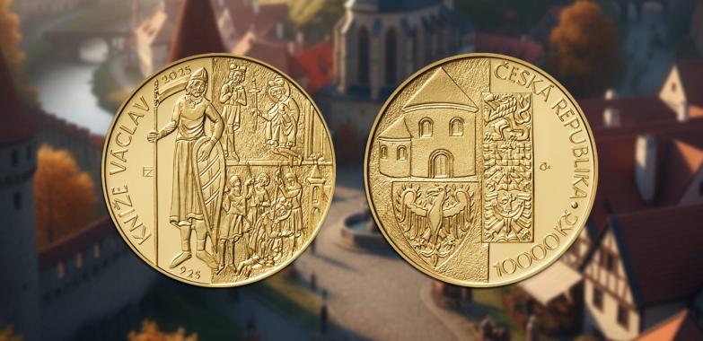 ČNB vydala novou zlatou minci se sv. Václavem