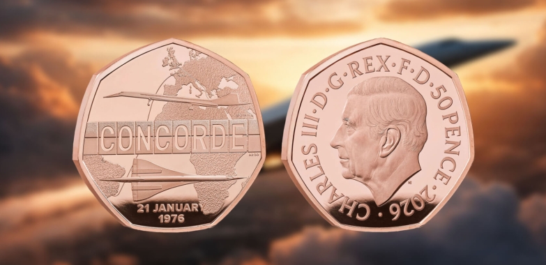 Concorde na minci: Británie vzdává hold letecké legendě